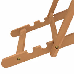 VidaXL 317699 sedia da esterno Terrazzo Seduta imbottita Poliestere, Teak Verde - Vista aggiuntiva 7