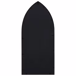vidaXL Specchio da Giardino Nero 70x30 cm in Ferro per Uso Esterno - Vista aggiuntiva 3