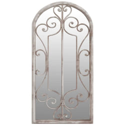 Specchio da Giardino Sabbia 70x30 cm in Ferro per Uso Esterno Vidaxl 372616