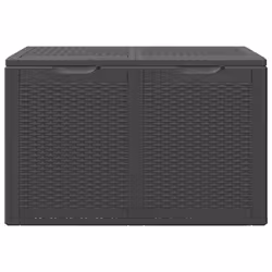 Baule da Giardino 180 L Nero in Rattan PPcod mxl 82754 - Vista aggiuntiva 3