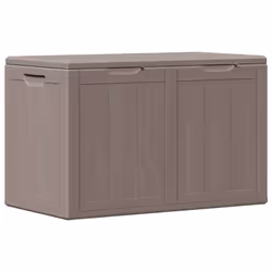 vidaXL Baule da Giardino 180 L Marrone Aspetto legno in PP - Vista aggiuntiva 2