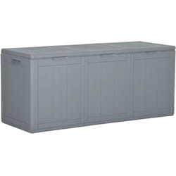 Vidaxl - Baule da Giardino 270 l Grigio in Rattan pp 124550
