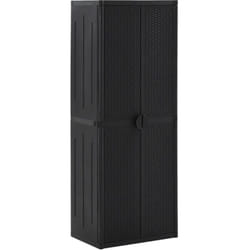 Mobile Moderno, Armadio da Giardino Nero 65x45x172 cm in Rattan pp Vidaxl 7015