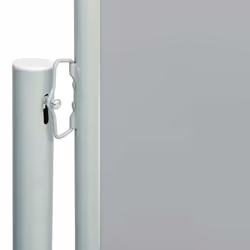 vidaXL Tenda Laterale Retrattile per Patio 117x600 cm Grigia - Vista aggiuntiva 3