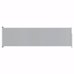 vidaXL Tenda da Sole Laterale Retrattile per Patio 180x600 cm Grigia - Vista aggiuntiva 2