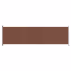 vidaXL Tenda da Sole Laterale Retrattile per Patio 180x600 cm Marrone - Vista aggiuntiva 2