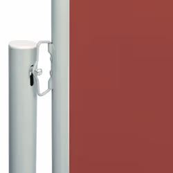 vidaXL Tenda da Sole Laterale Retrattile per Patio 200x600 cm Rossa - Vista aggiuntiva 3
