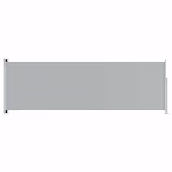 vidaXL Tenda da Sole Laterale Retrattile per Patio 200x600 cm Grigia - Vista aggiuntiva 2