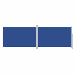 vidaXL Tenda da Sole Laterale Retrattile Blu 200x600 cm - Vista aggiuntiva 2