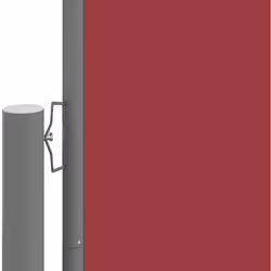vidaXL Tenda da Sole Laterale Retrattile Rossa 220x1000 cm - Vista aggiuntiva 3