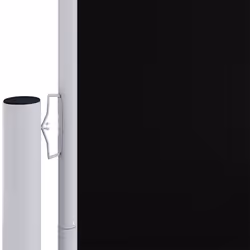 vidaXL Tenda da Sole Laterale Retrattile Nera 220x1200 cm - Vista aggiuntiva 3