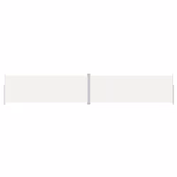 vidaXL Tenda da Sole Laterale Retrattile Crema 220x1200 cm - Vista aggiuntiva 2