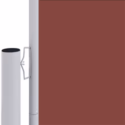 vidaXL Tenda da Sole Laterale Retrattile Marrone 220x1200 cm - Vista aggiuntiva 3