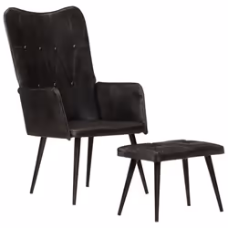 VidaXL 339666, Pelle, Nero, Schiuma, 550 mm, 430 mm, 970 mm
