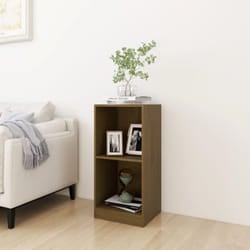 vidaXL Credenza Marrone Ambra 35,5x33,5x76cm in Legno Massello di Pino