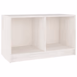 vidaXL Mobile Porta TV Bianco 70x33x42 cm in Legno Massello di Pino - Vista aggiuntiva 2