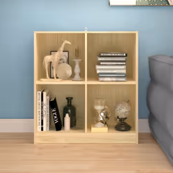 vidaXL Credenza 70x33x76 cm in Legno Massello di Pino - Vista aggiuntiva 3