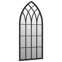 vidaXL Specchio Nero 70x30 cm Ferro per Uso Interno - Vista aggiuntiva 3