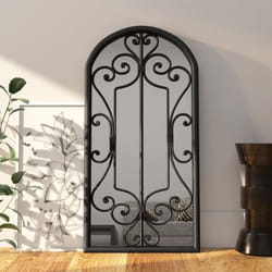 Vidaxl - Specchio Nero 70x30 cm Ferro per Uso Interno 22063