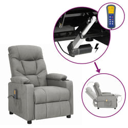 VidaXL 3093467 sedia massaggiante elettrica Grigio