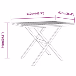 VidaXL 3094303 set mobili da esterno - Vista aggiuntiva 8