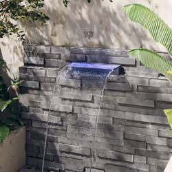 vidaXL Sfioratore a Cascata con LED RGB Acrilico 45 cm - Vista aggiuntiva 3