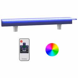 vidaXL Sfioratore a Cascata con LED RGB Acrilico 108 cm - Vista aggiuntiva 2