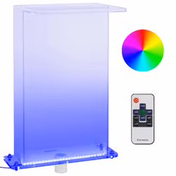 vidaXL Fontana da Piscina con LED RGB in Acrilico 51 cm - Vista aggiuntiva 2