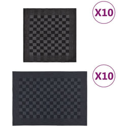 Vidaxl - Set Strofinacci 20 pz in Cotone Nero e Grigio