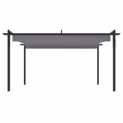 vidaXL Pergola da Giardino con Tetto Retrattile 4x3 m Antracite - Vista aggiuntiva 3