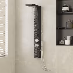 Il pannello doccia multifunzionale ha un design elegante e costituisce un'aggiunta eccellente per il bagno. Il pannello è rea ...