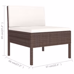 VidaXL 3094319 set mobili da esterno - Vista aggiuntiva 5
