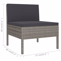 VidaXL 3094346 set mobili da esterno - Vista aggiuntiva 8