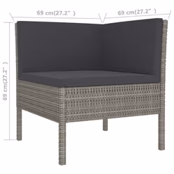 VidaXL 3094354 set mobili da esterno - Vista aggiuntiva 5