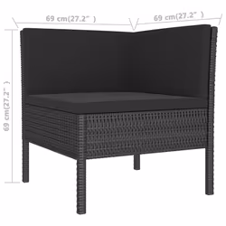 VidaXL 3094469 set mobili da esterno - Vista aggiuntiva 5