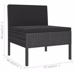VidaXL 3094525 set mobili da esterno - Vista aggiuntiva 8