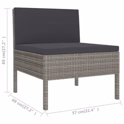 VidaXL 3094610 set mobili da esterno - Vista aggiuntiva 8