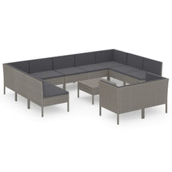 VidaXL 3094622 set mobili da esterno