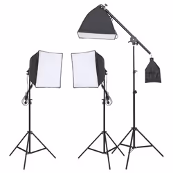 Kit per Studio Fotografico con Set di Luci e Fondalecod mxl 121426 - Vista aggiuntiva 3