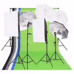 Kit per Studio Fotografico con Set Luci, Fondale e Riflettorecod mxl 121427 - Vista aggiuntiva 2
