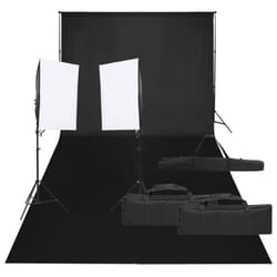 Kit per Studio Fotografico con Set di Luci e Fondalecod mxl 97490