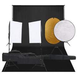 Kit per Studio Fotografico con Set Luci, Fondale e Riflettorecod mxl 97494
