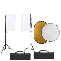 Kit per Studio Fotografico con Set Luci e Riflettorecod mxl 73509