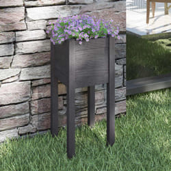 Vidaxl - Fioriera da Giardino, Flowerpot Grigie 31x31x70 cm Legno Massello di Pino