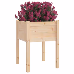 vidaXL Fioriere da Giardino 2 pz 50x50x70 cm in Legno Massello di Pino - Vista aggiuntiva 3