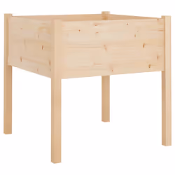 vidaXL Fioriera da Giardino 70x70x70 cm in Legno Massello di Pino - Vista aggiuntiva 2