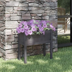 Vidaxl - Fioriera da Giardino Grigia 70x31x70 cm Legno Massello di Pino