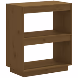vidaXL Libreria Marrone Ambra 60x35x71 cm in Legno Massello di Pino - Vista aggiuntiva 2
