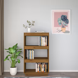 vidaXL Libreria/Divisorio Ambra 60x35x103 cm in Massello di Pino - Vista aggiuntiva 3