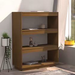 vidaXL Libreria/Divisorio Ambra 80x35x103 cm in Massello di Pino - Vista aggiuntiva 3